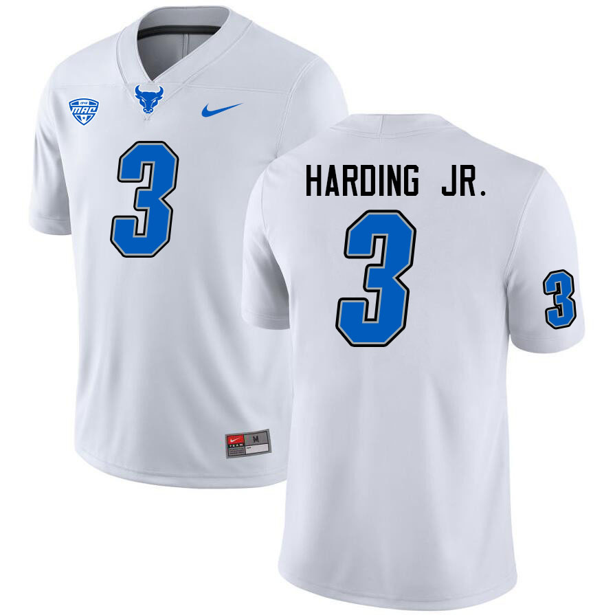 Buffalo Bulls #3 Darrell Harding Jr. College Football Jerseys Stitched Sale-White